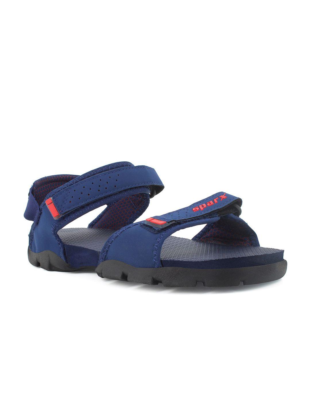 sparx kids textured sports sandals with velcro closure
