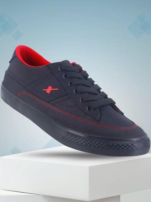 sparx men's black casual sneakers