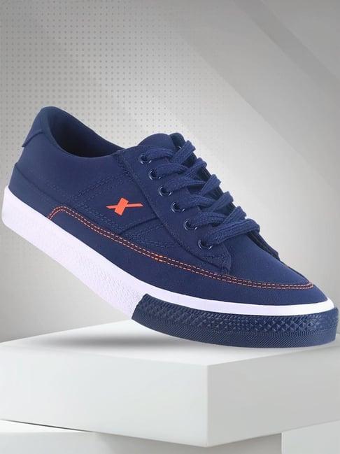 sparx men's blue casual sneakers