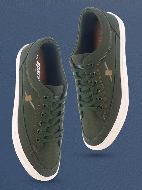 sparx men's olive casual sneakers