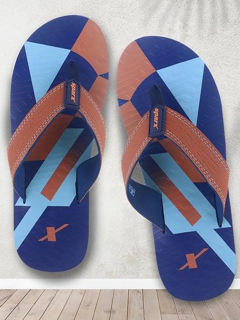 sparx men's tan flip flops