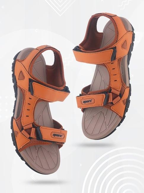 sparx men's tan floater sandals