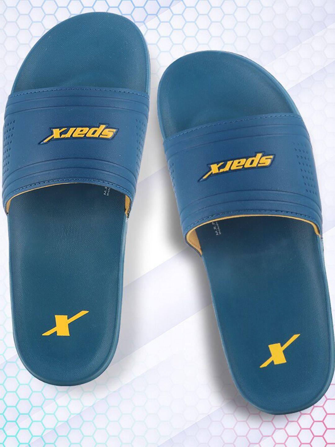 sparx men blue & yellow sliders