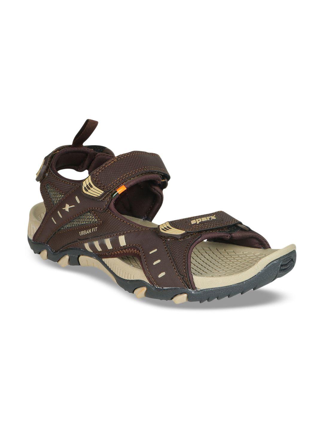 sparx men brown comfort sandals