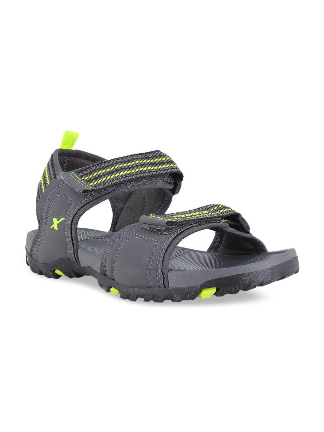 sparx men grey solid sports sandals
