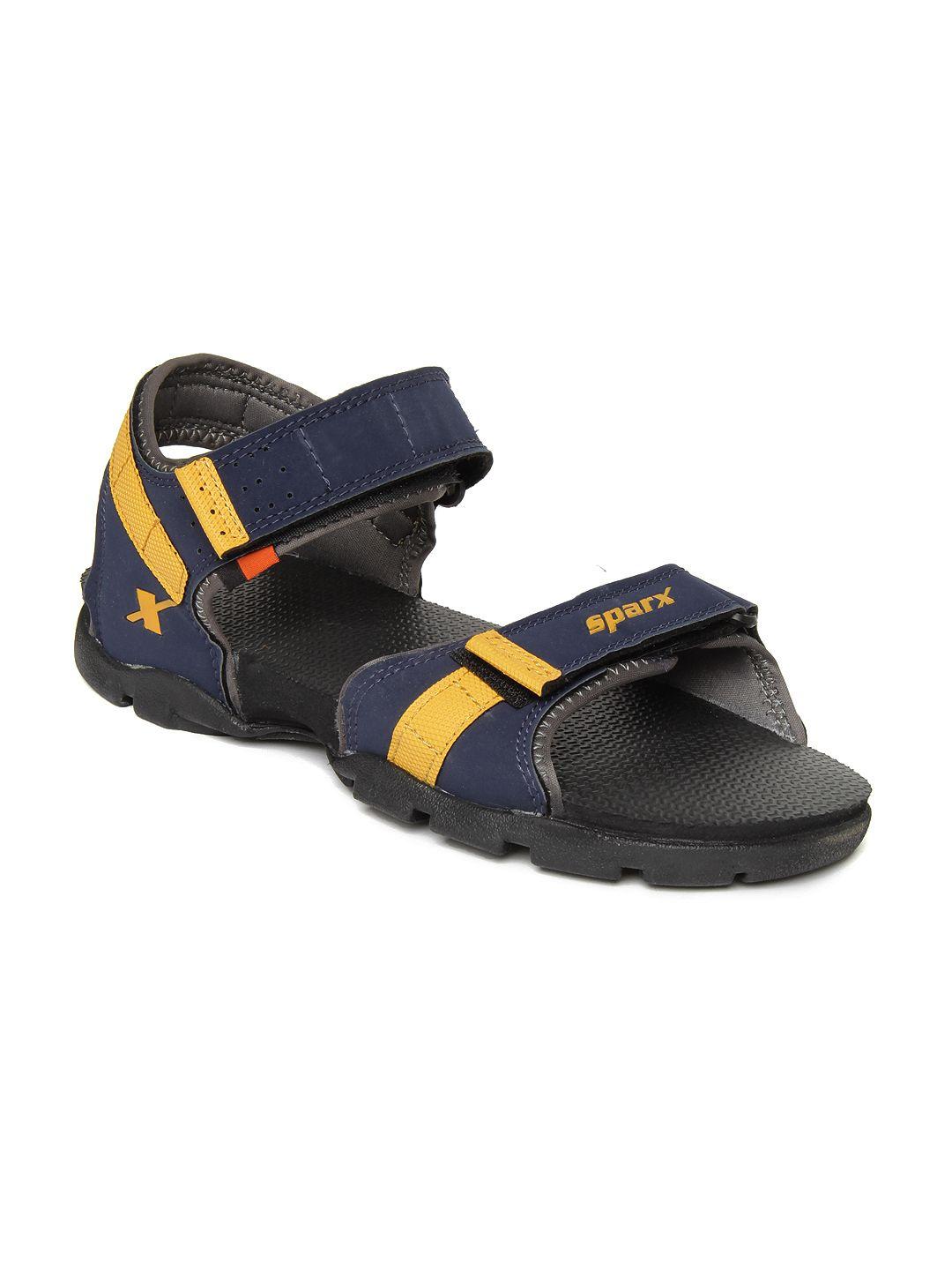 sparx men navy blue sports sandals