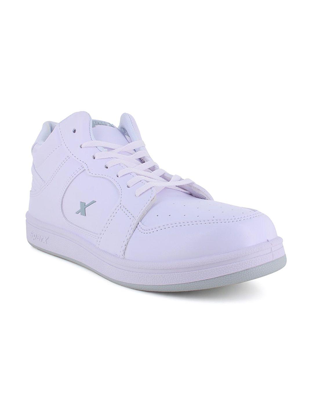 sparx men perforated lace-up sneakers