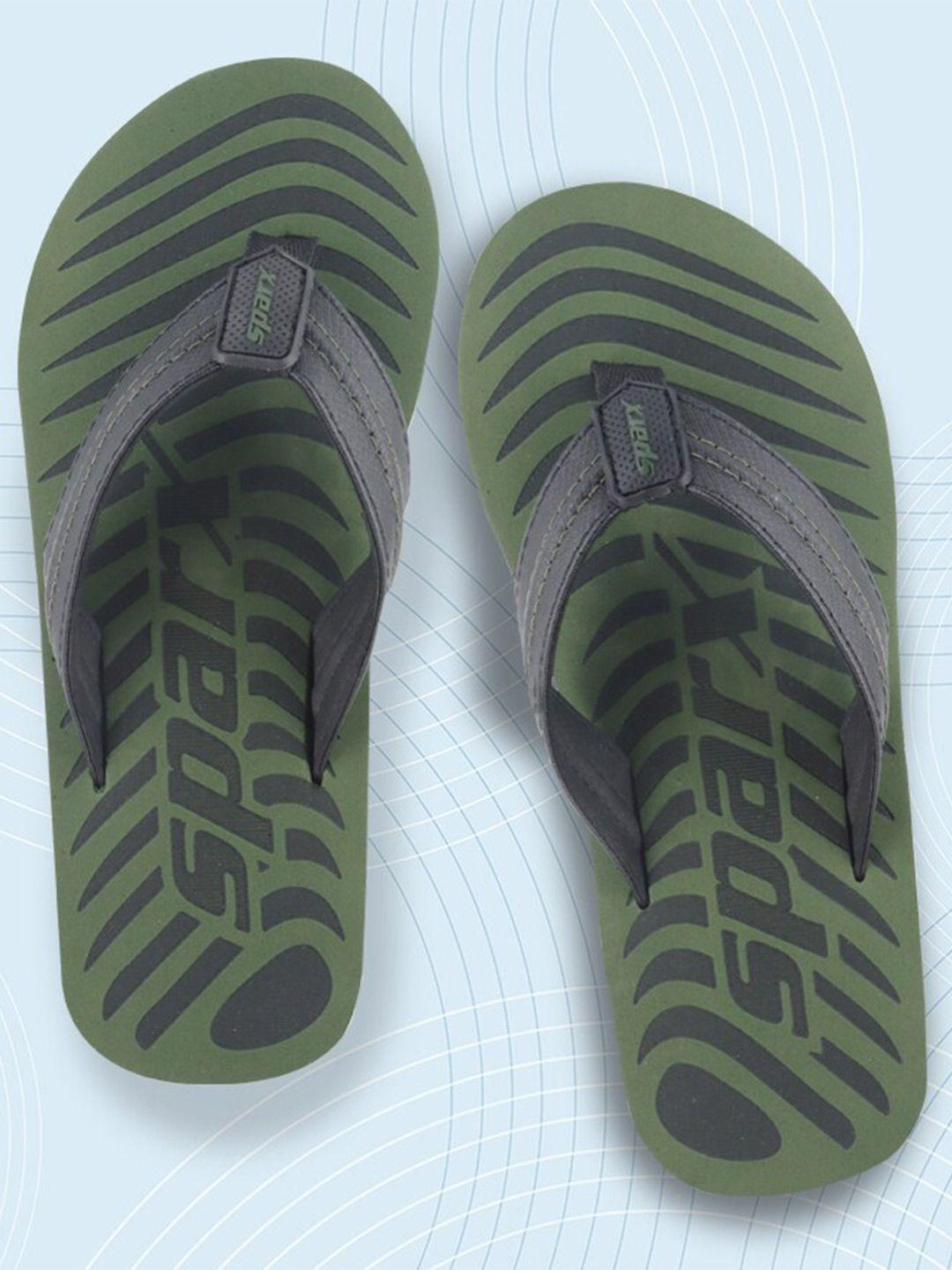 sparx men printed rubber thong flip-flops