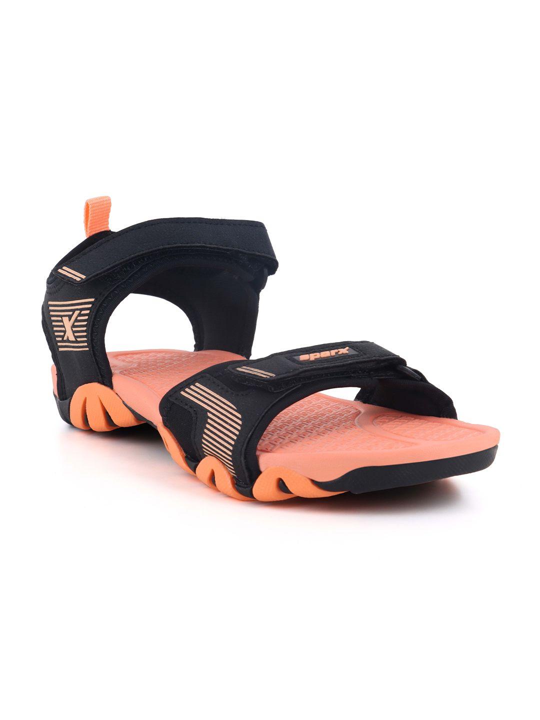 sparx men textured sport sandals with velcro closure