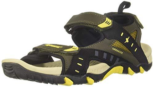sparx mens ss 485 | latest, daily use, stylish floaters | yellow sport sandal - 9 uk (ss 485)