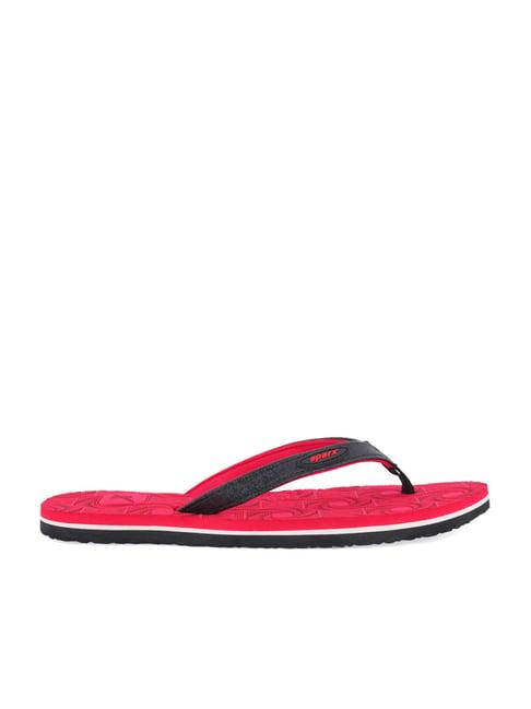 sparx women's black flip flops