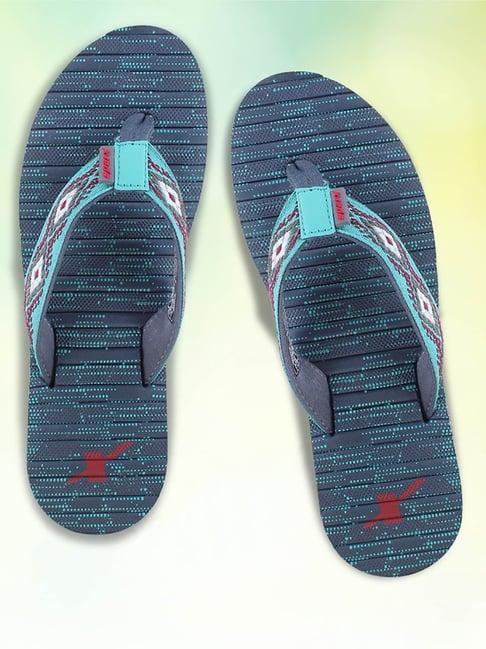 sparx women's blue flip flops