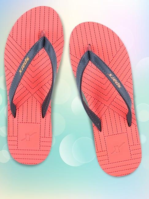 sparx women's peach flip flops