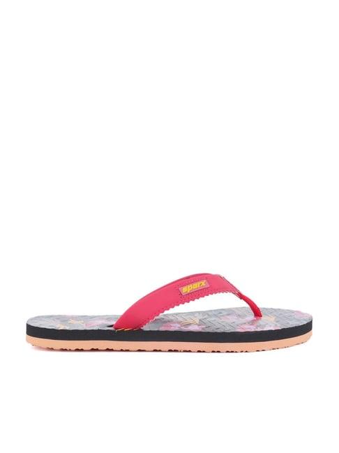 sparx women's pink flip flops