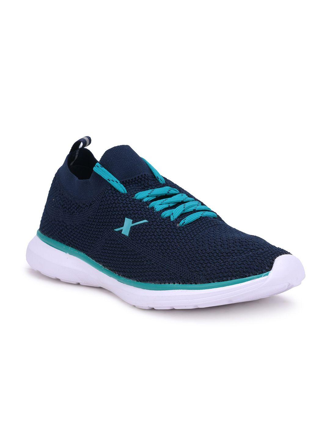 sparx women navy blue mesh running non-marking shoes