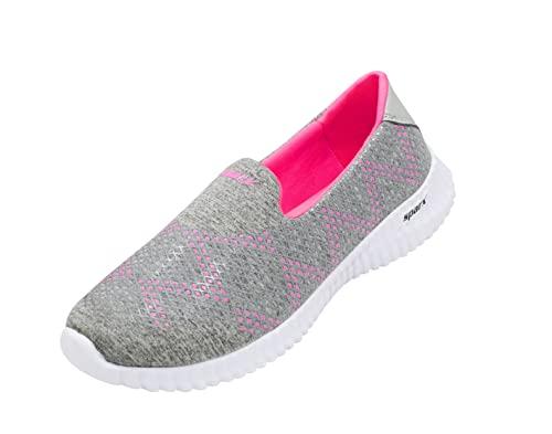 sparx womens sl 123 | enhanced durability & soft cushion | grey running shoe - 6 uk (sl 123)