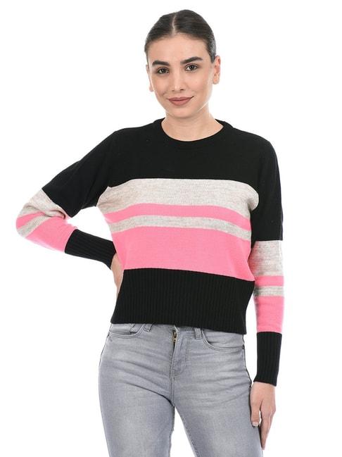 species multicolor color-block sweater