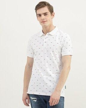 specs print polo t-shirt