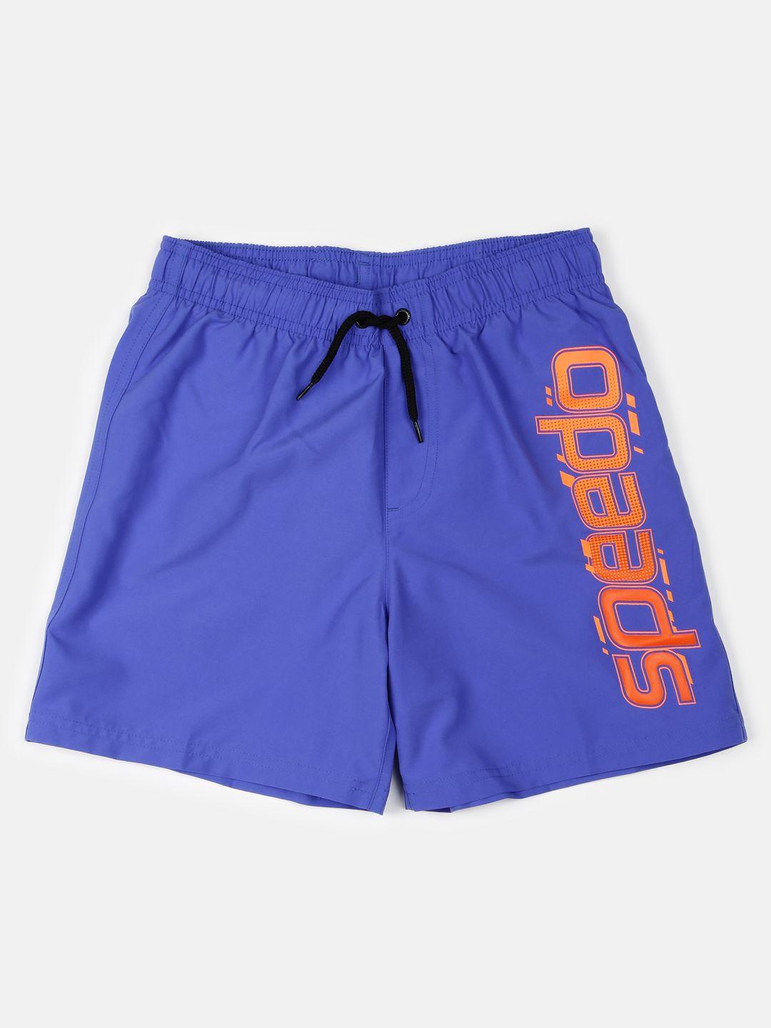 speedo boys blue beach shorts