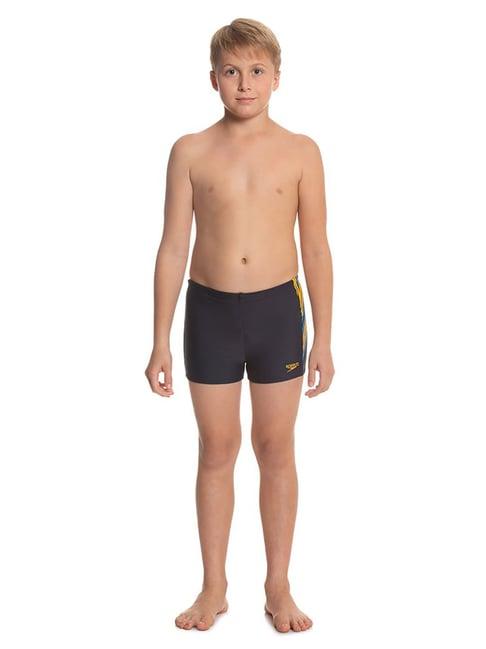 speedo kids black solid swim shorts