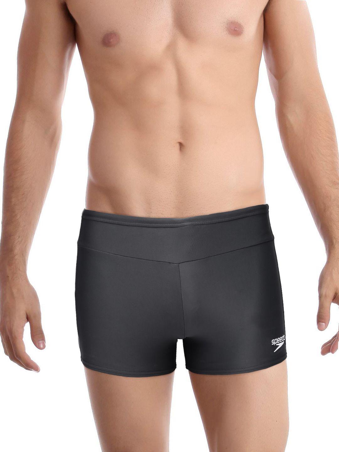 speedo men charcoal grey essential swimming trunks