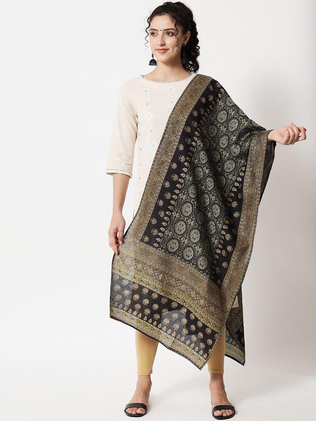 spera ethnic motifs printed foil print chanderi dupatta