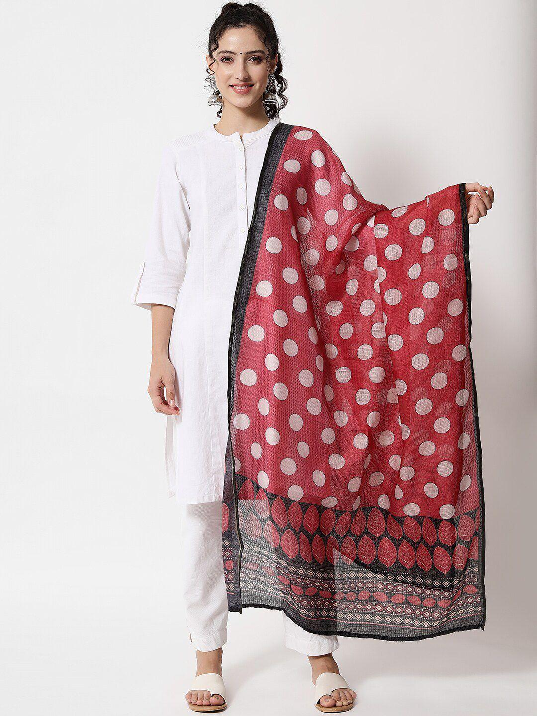 spera polka dots  printed dupatta