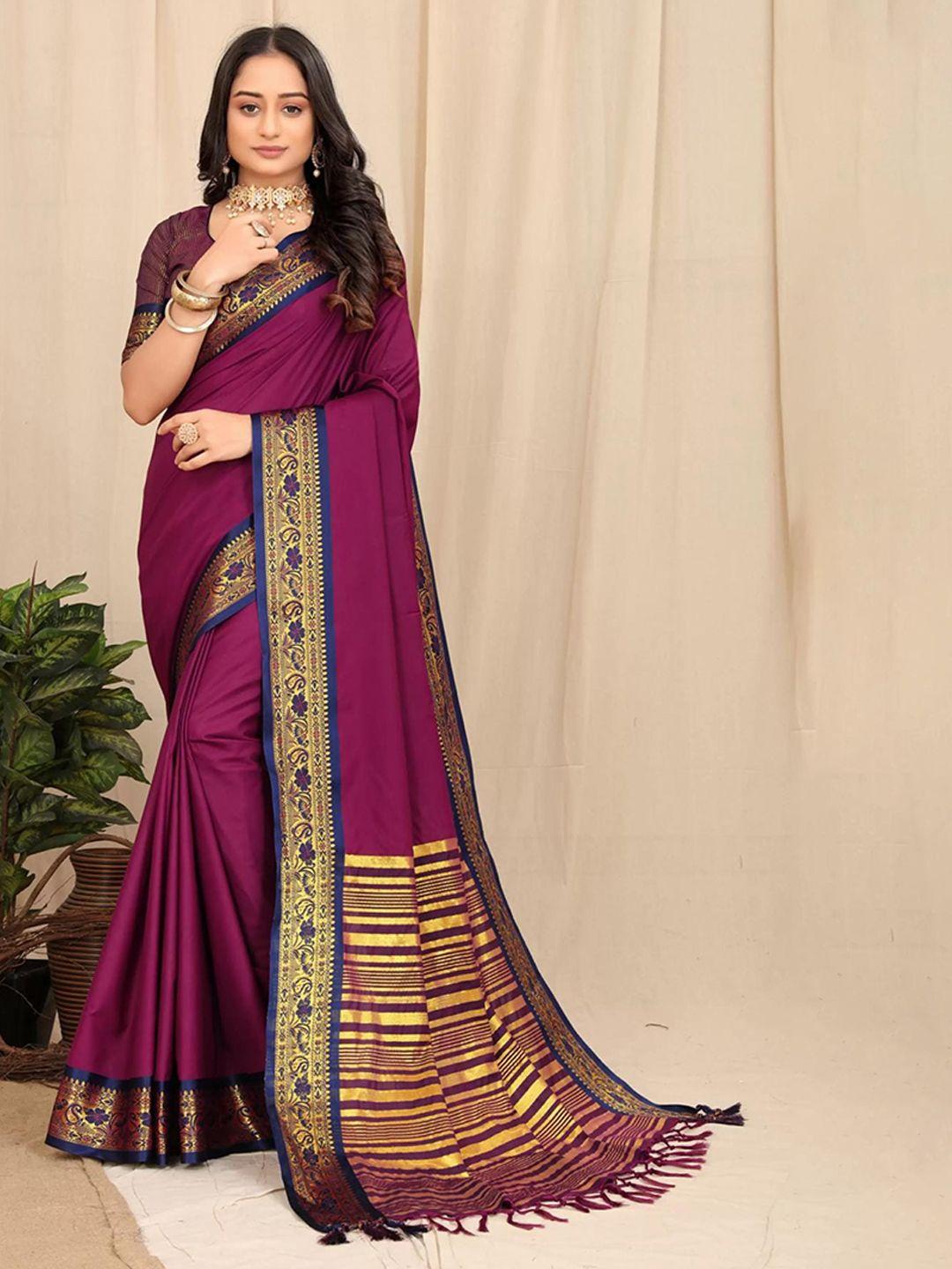 spetila zari woven design silk cotton maheshwari saree