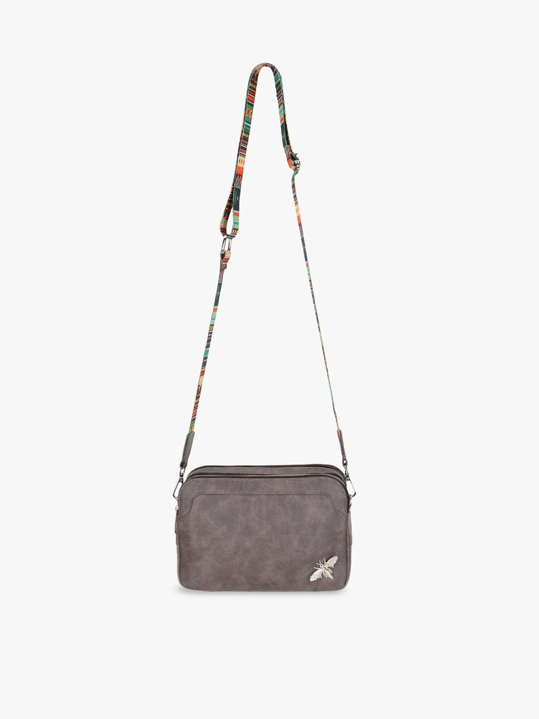 spice art embellished structured sling bag