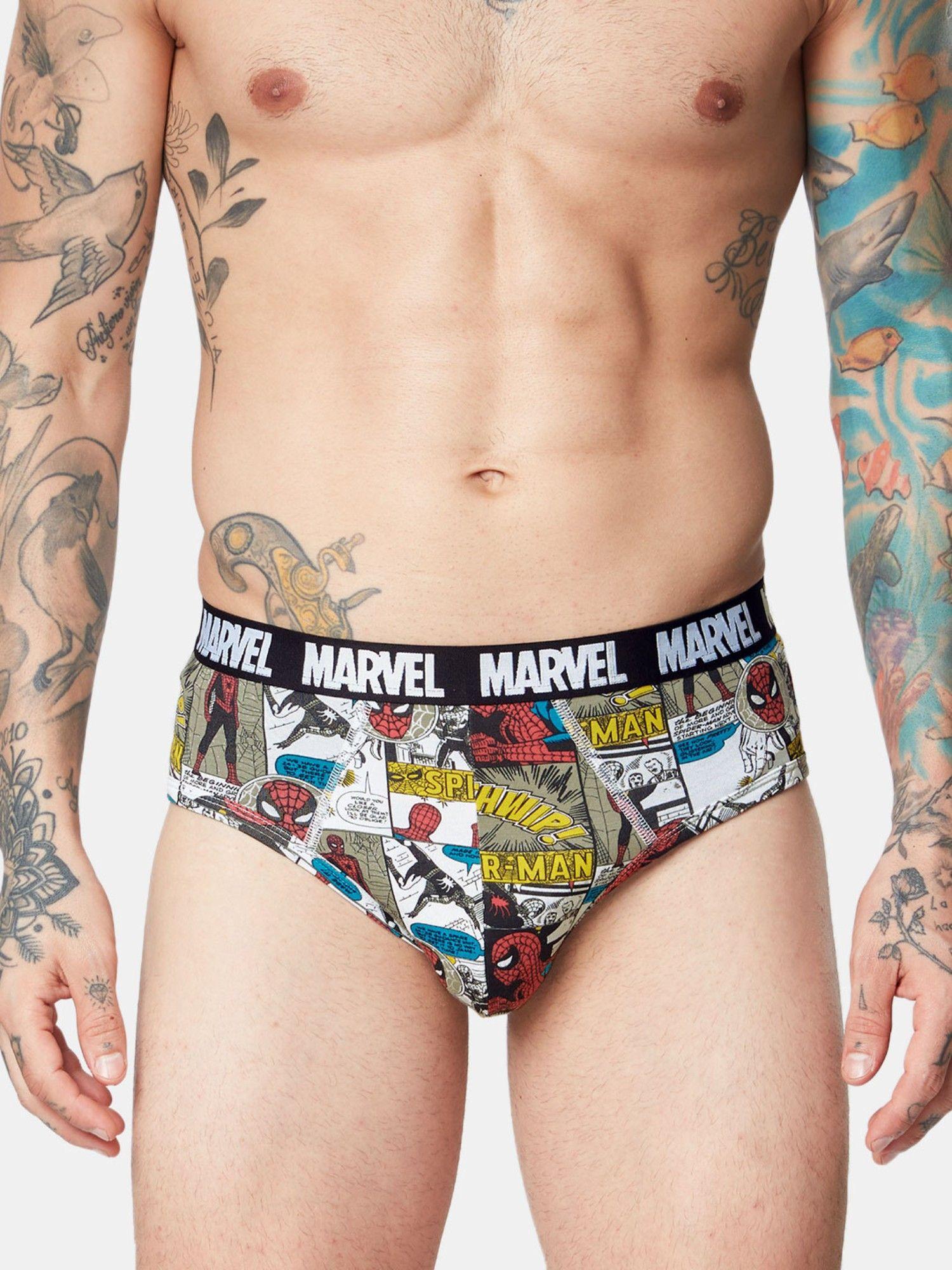 spider-man- comic men briefs underwear multi-color