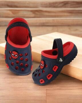 spider-man slingback clogs