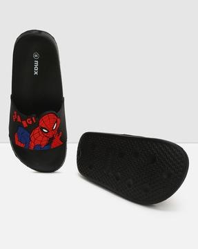 spiderman embossed slides