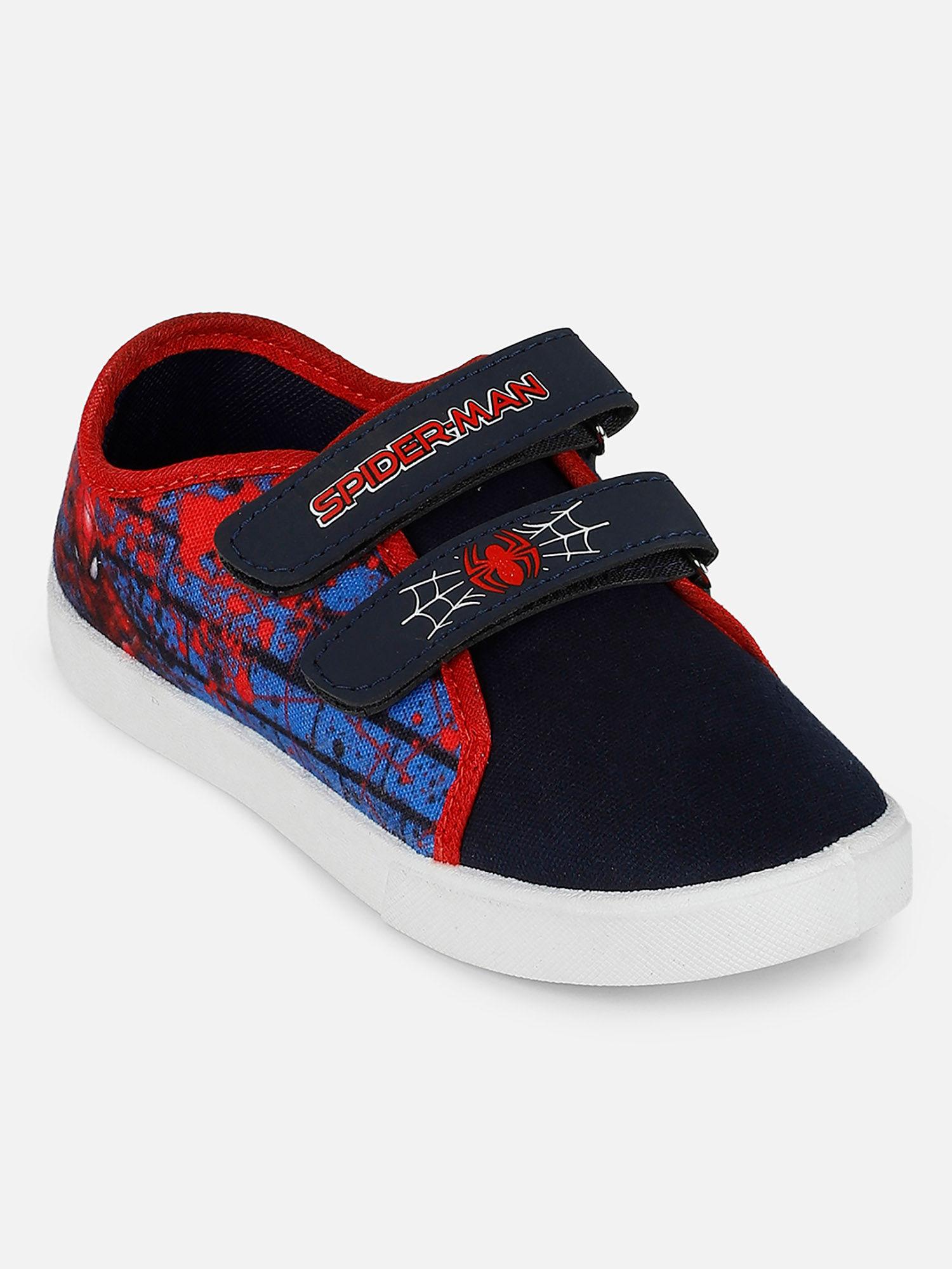 spiderman featured blue shoes