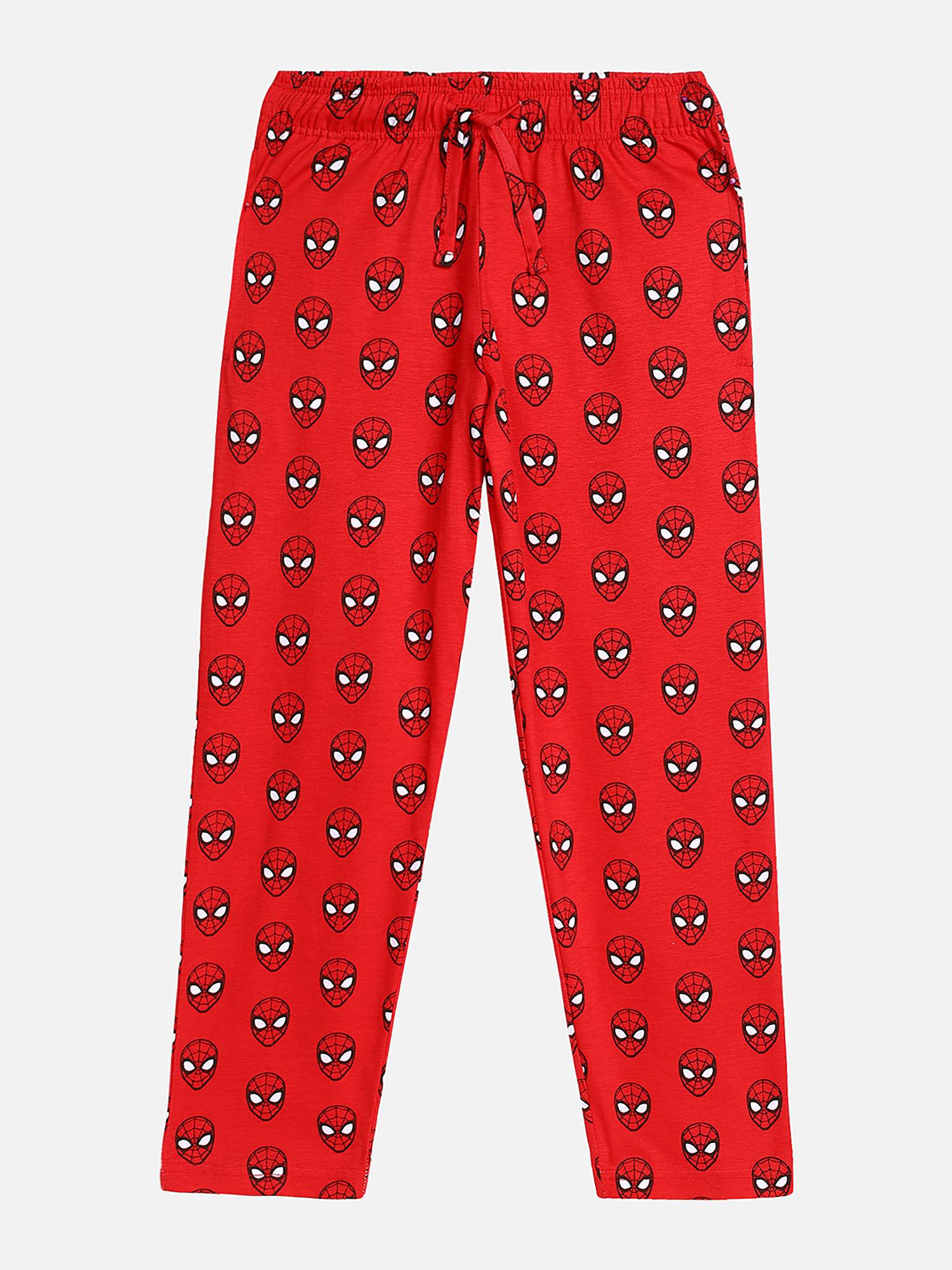 spiderman featured red pyjama for boys