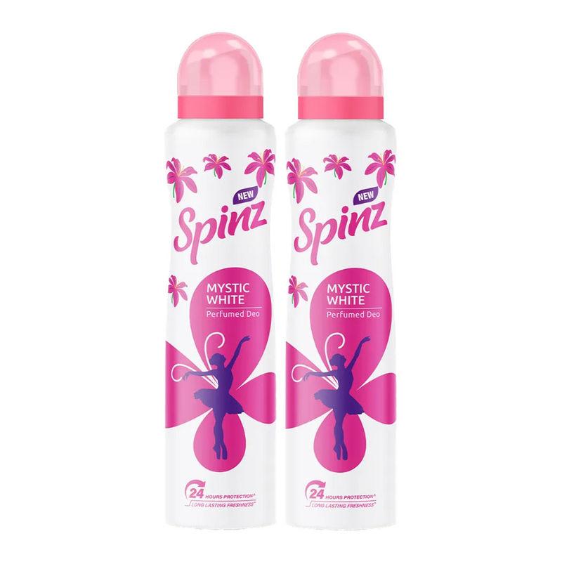 spinz mystic white perfumed deo (pack of 2)