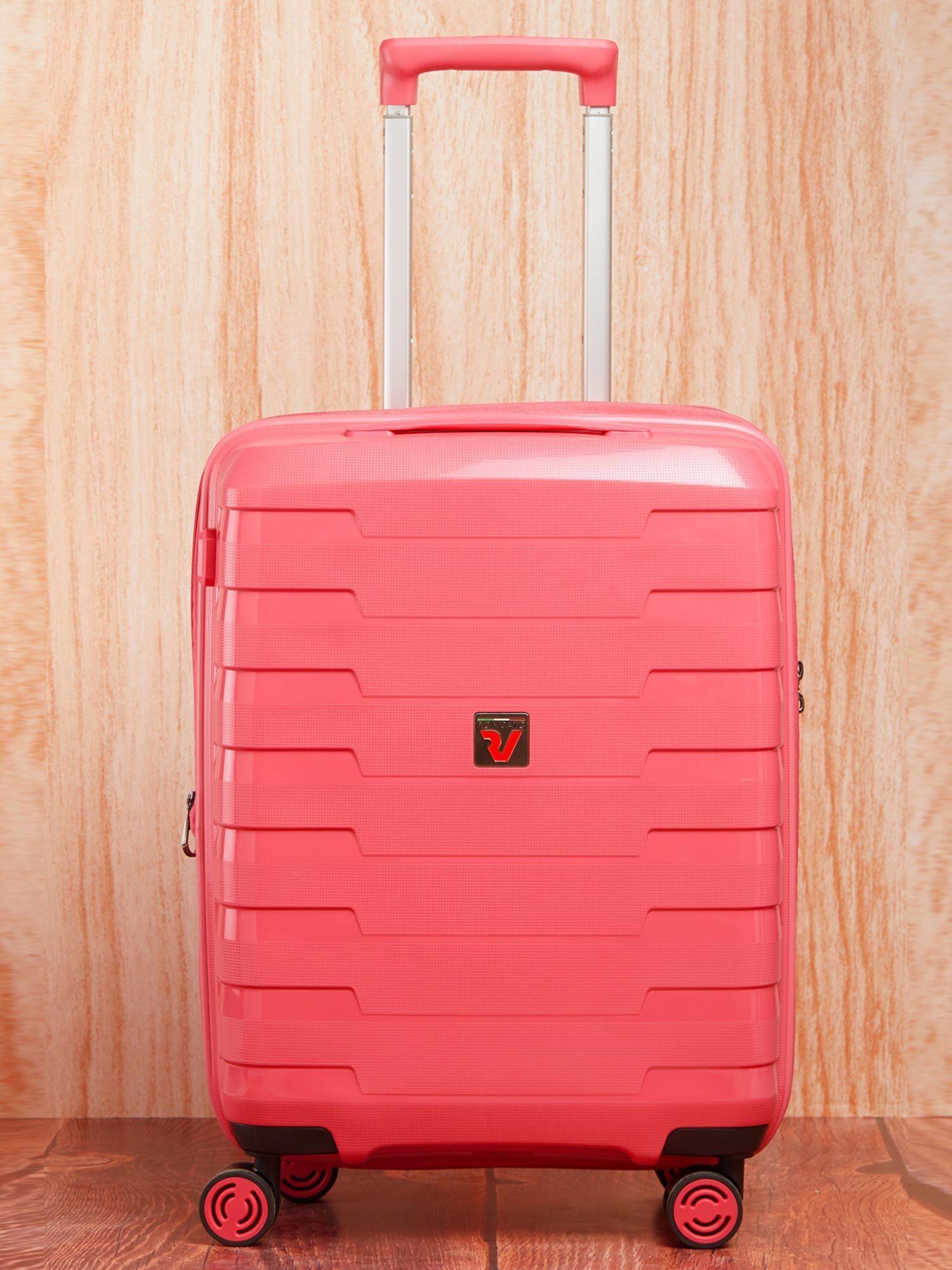 spirit hard pink luggage trolley