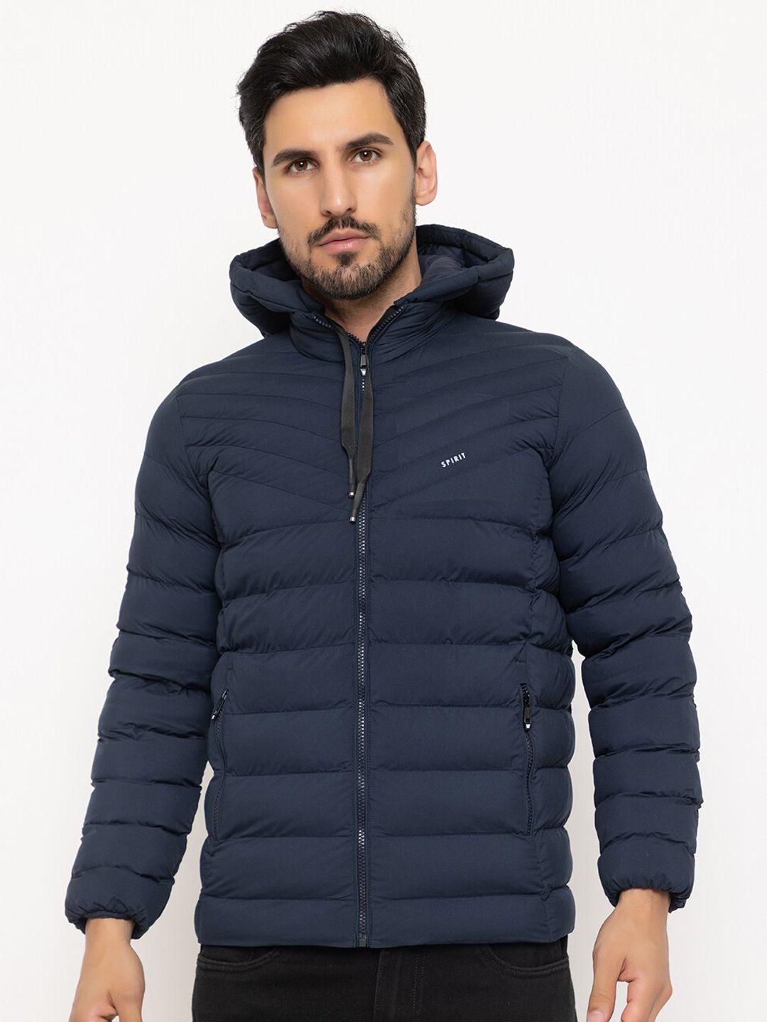 spirit hooded lightweight puffer jacket with zip detail