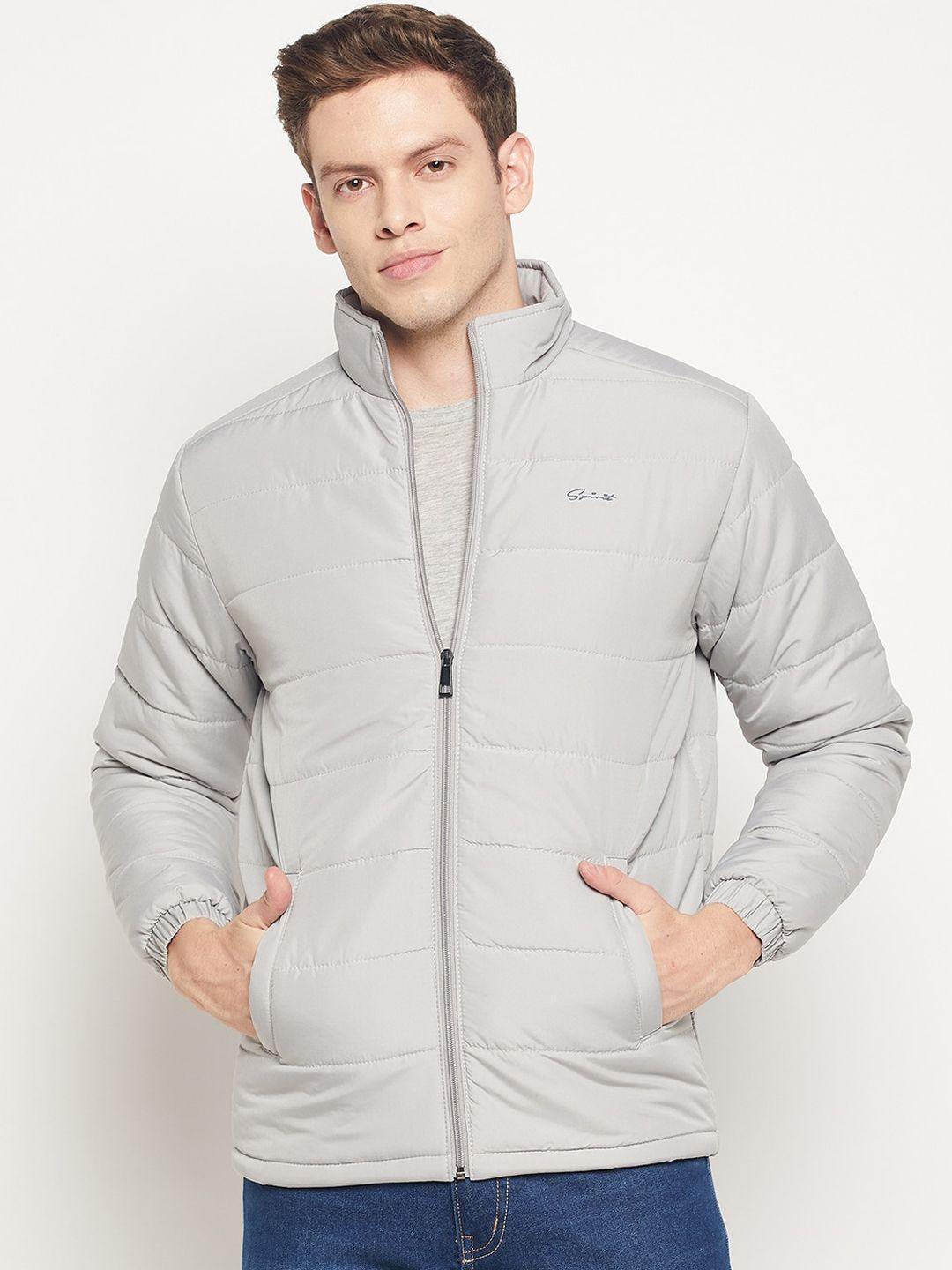 spirit men grey windcheater and water resistant padded jacket