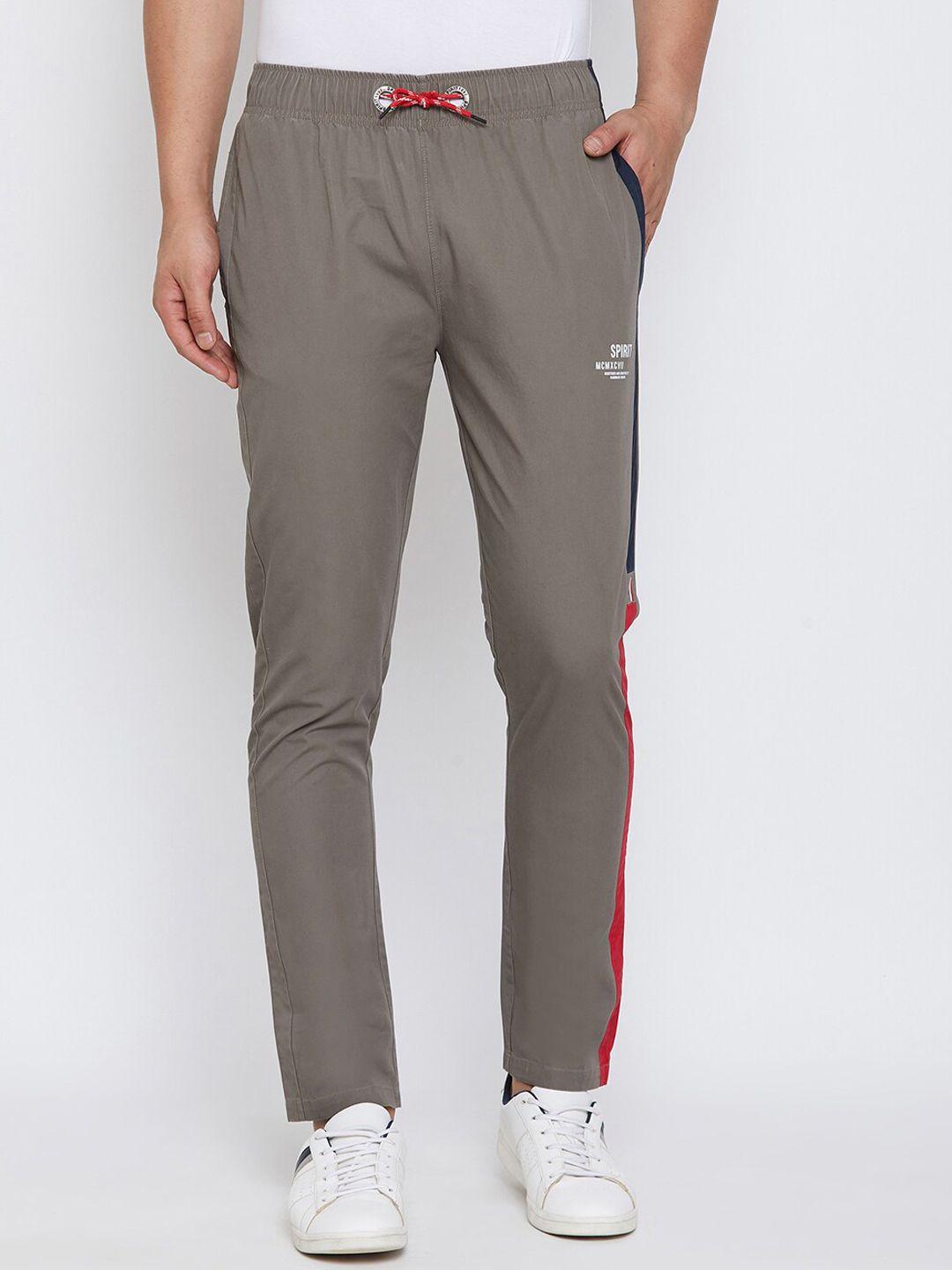 spirit men regular fit pure cotton track pants