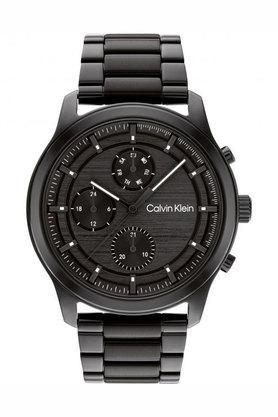sport multi-function black dial stainless steel analog watch for men - 25200209