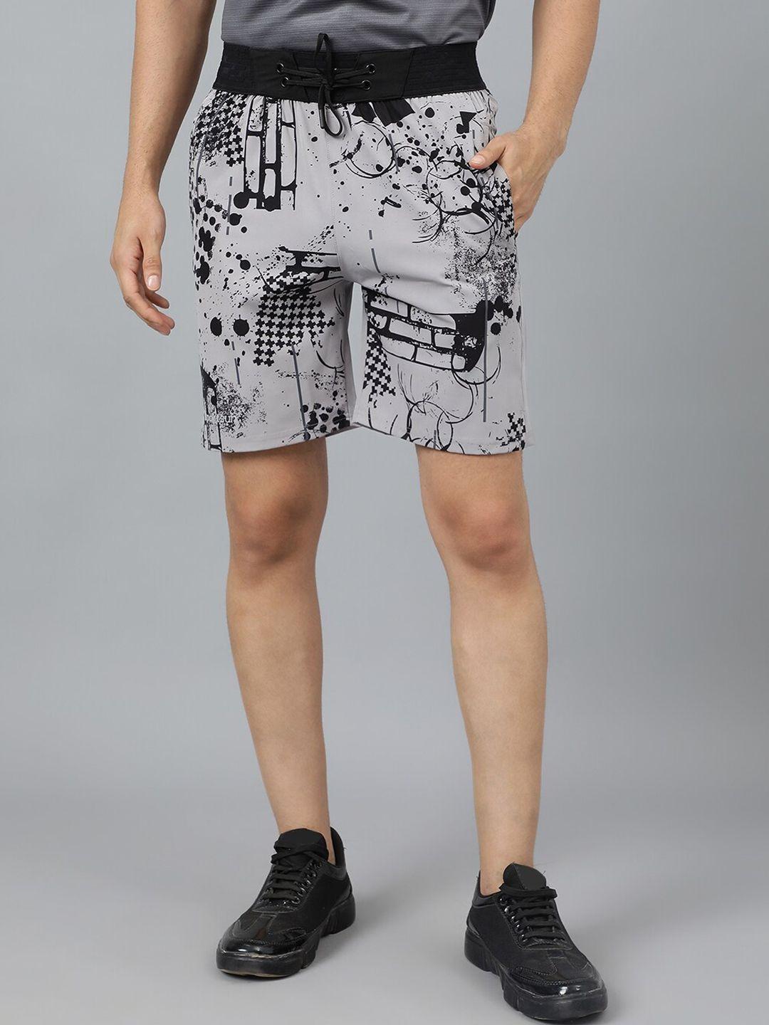 sport sun men abstract printed sports shorts