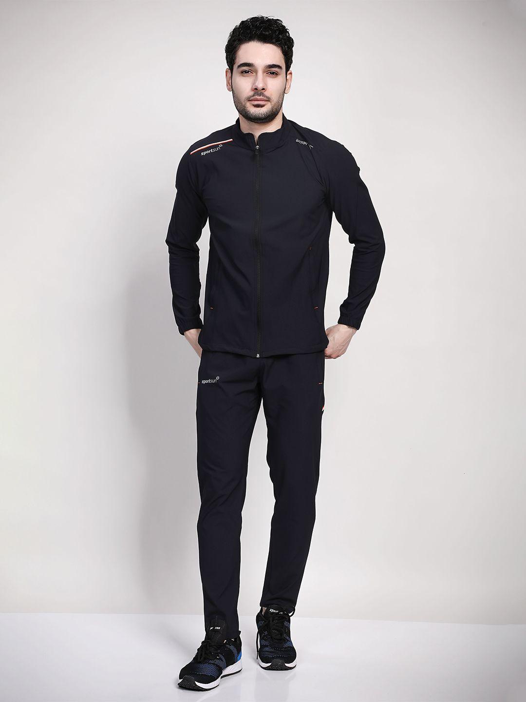 sport sun mid-rise mock collar tracksuit