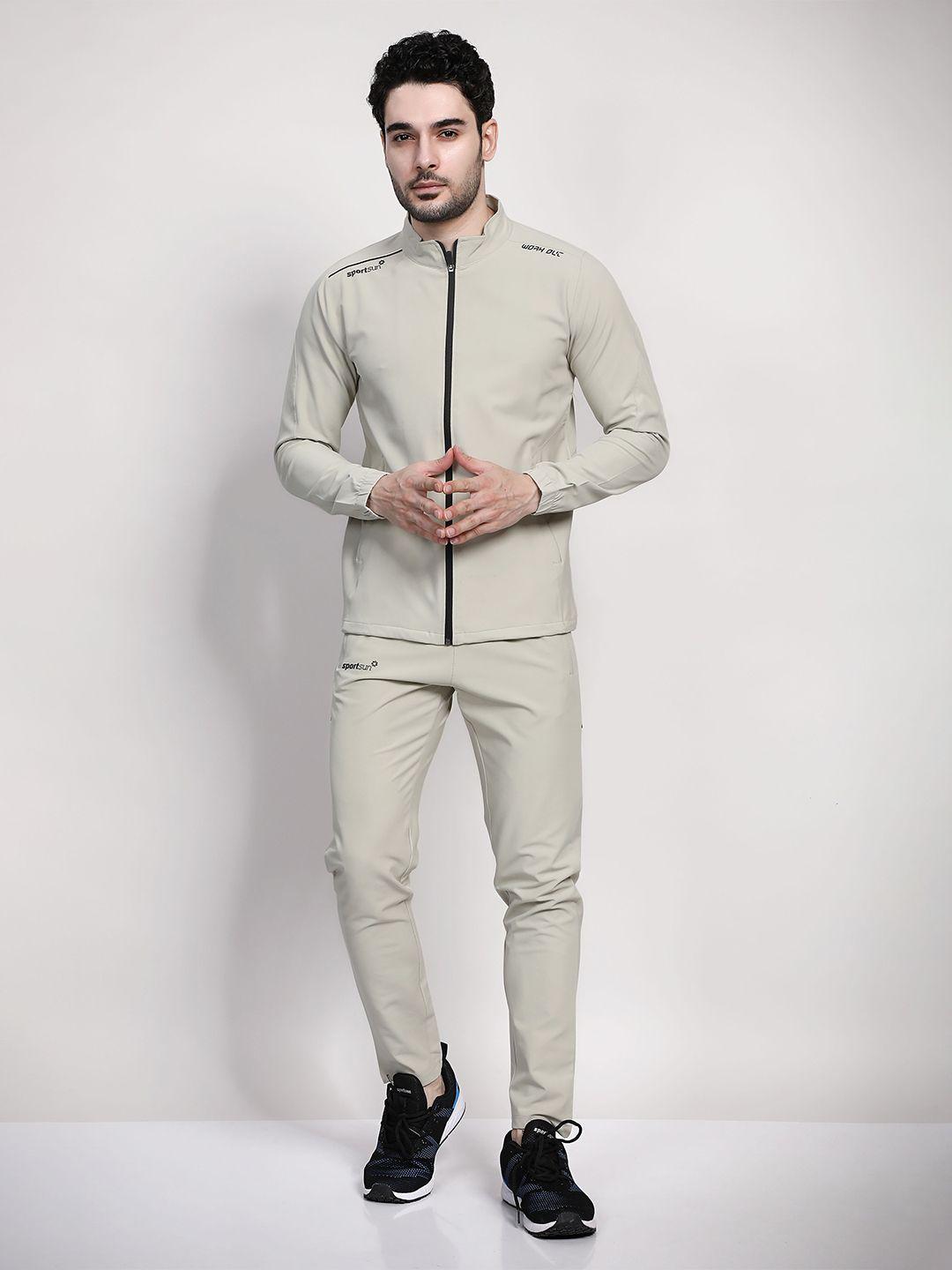 sport sun mock collar tracksuit