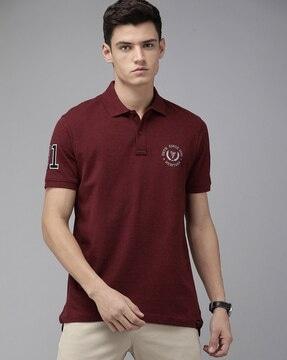 sport varsity inspired & short sleeve polo t-shirt