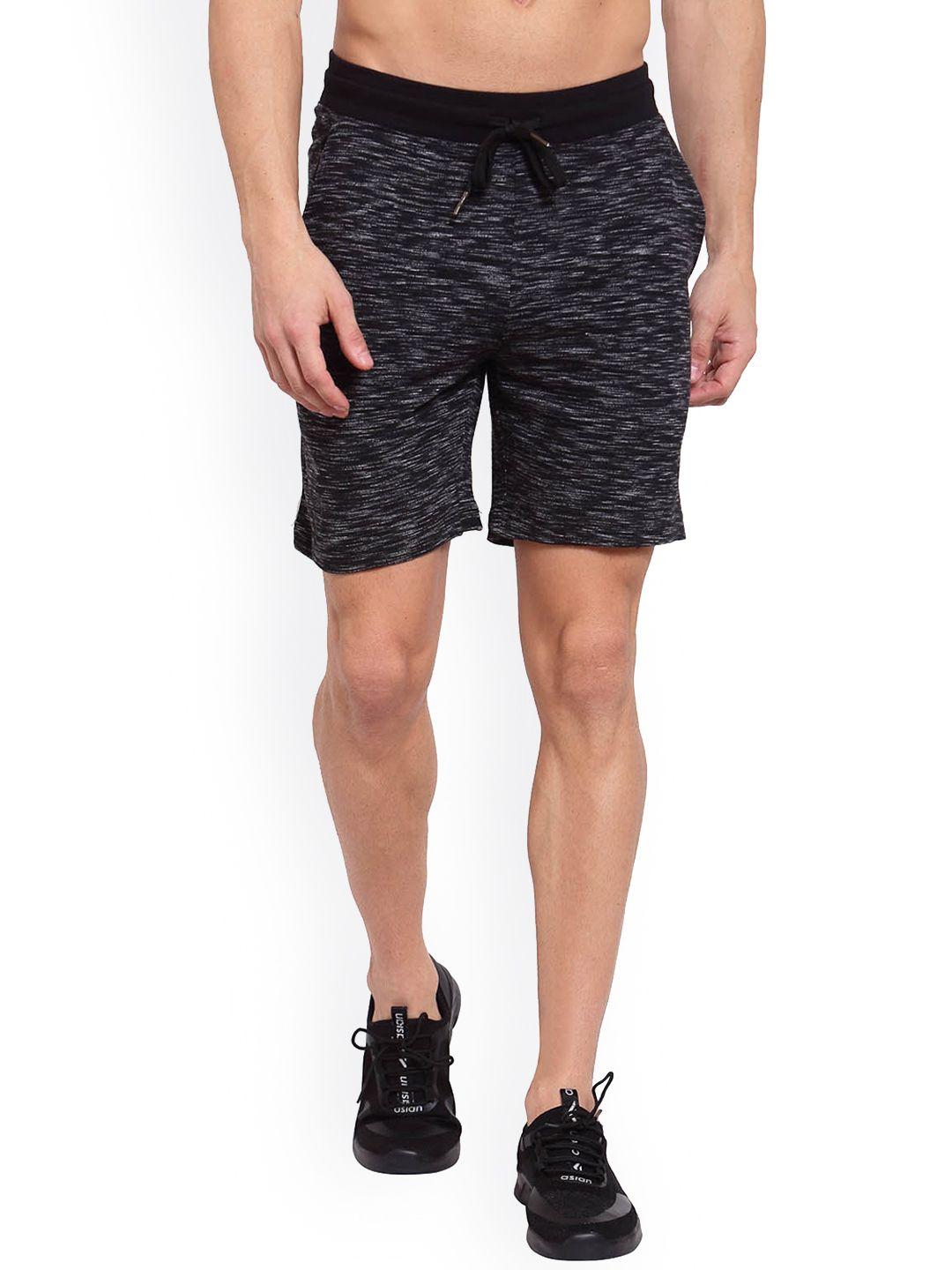 sporto men black sports shorts