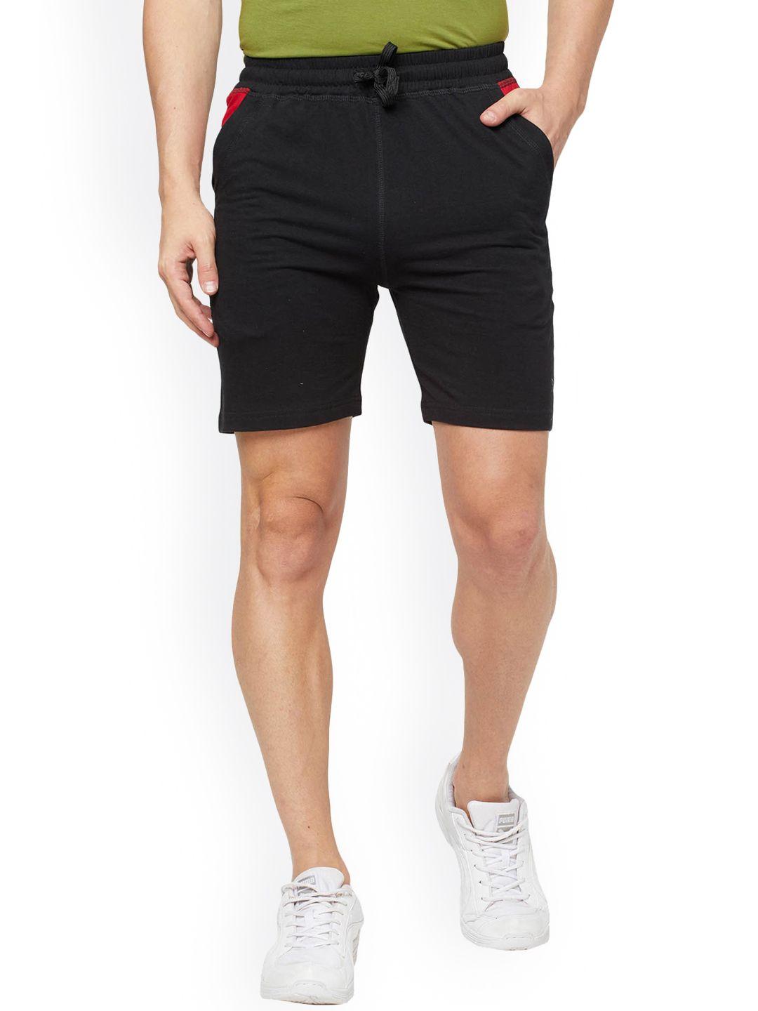 sporto men black sports shorts