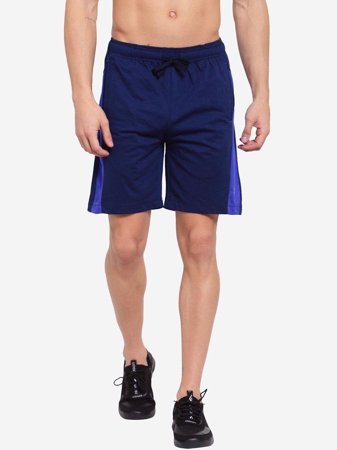 sporto men navy blue sports shorts