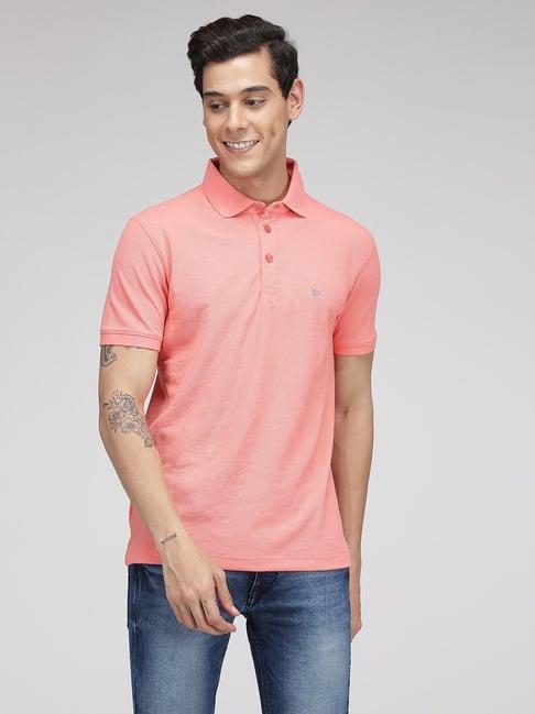 sporto shell pink regular fit polo t-shirt