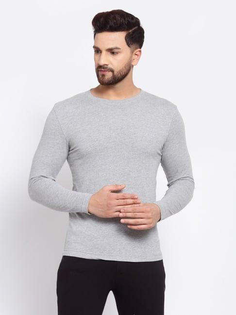 sporto sky grey slim fit t-shirt