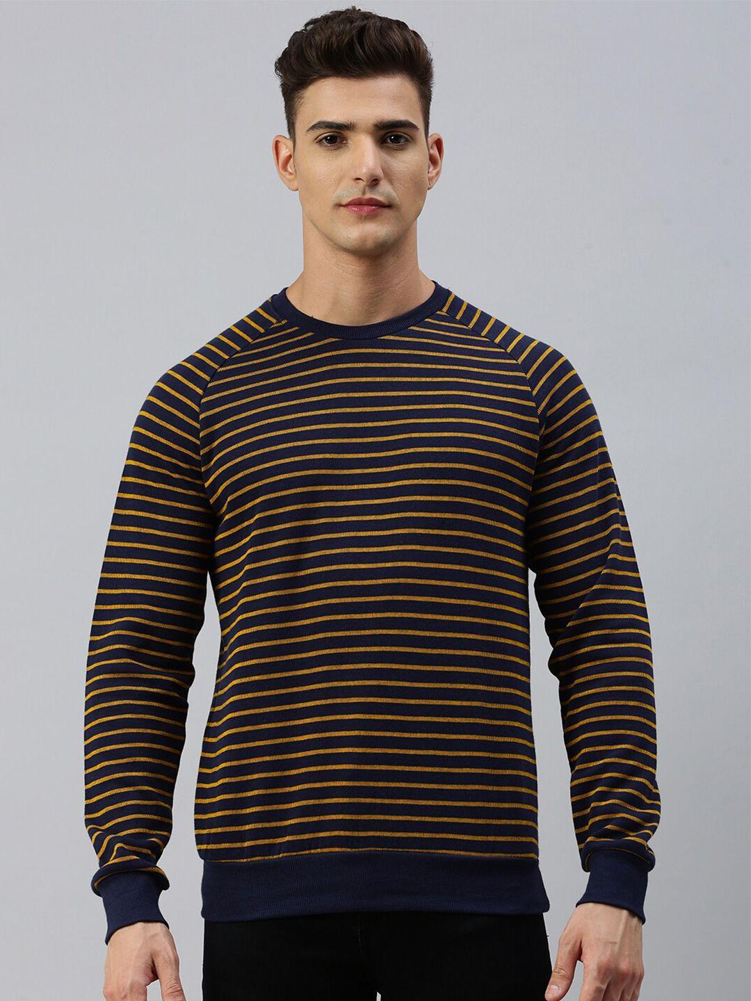 sporto striped cotton pullover sweatshirt